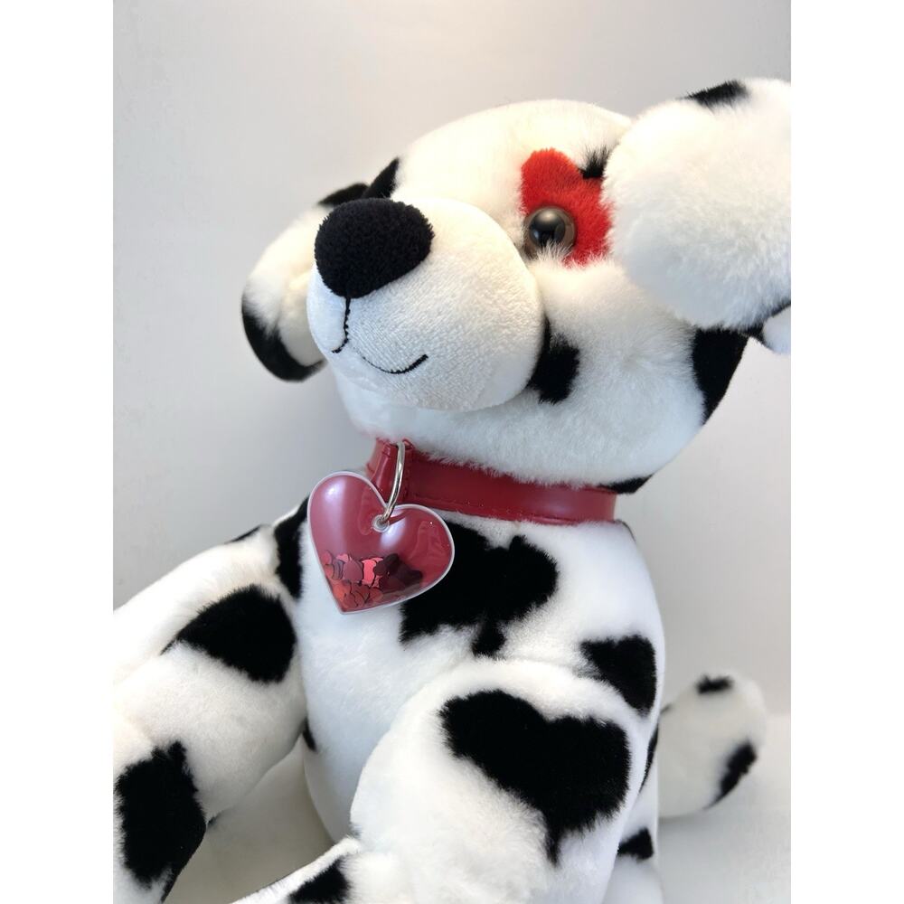Build A Bear Be Mine Dalmatian Plush Puppy Dog Heart Patch Original Necklace 09 - Picture 5 of 11